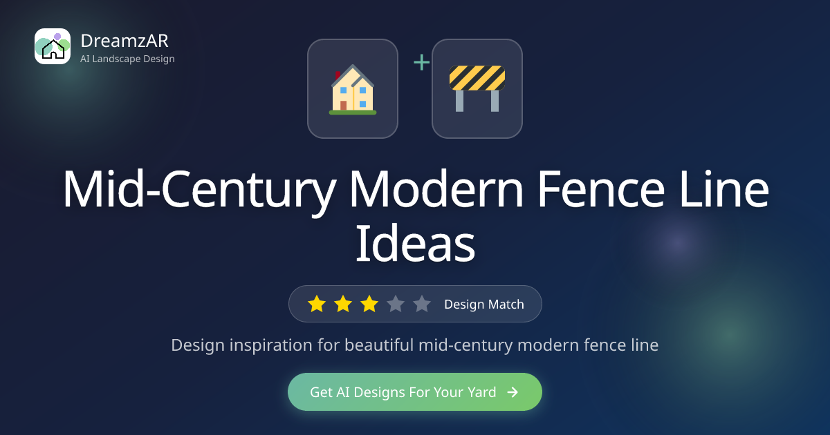Mid-Century Modern Fence Line Ideas - Design Inspiration | DreamzAR ...